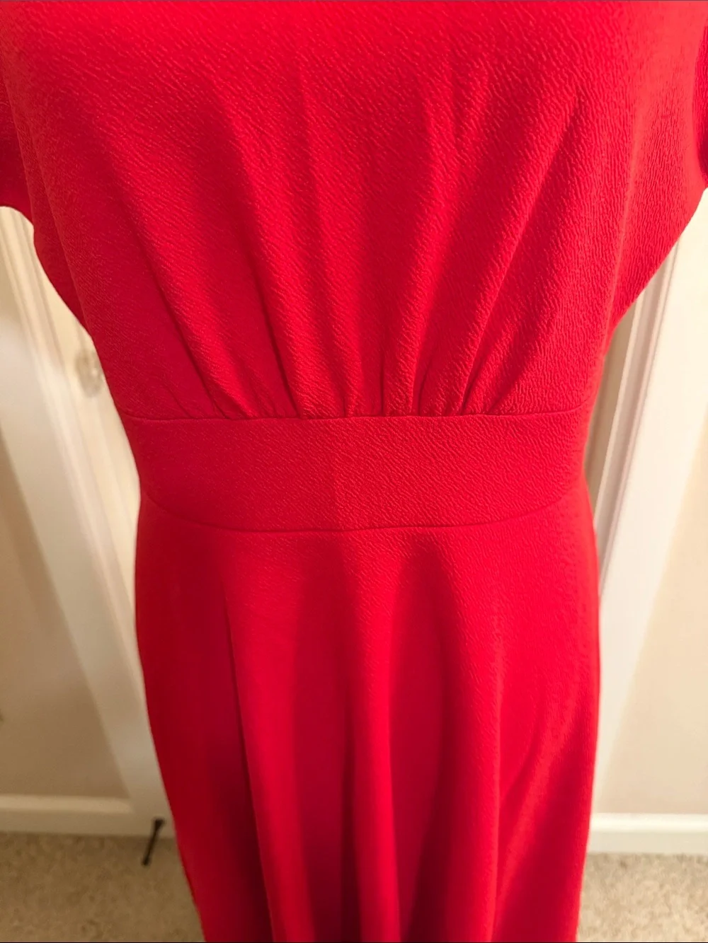 Homeyee | Dresses | Elegant Red Midi Fitandflare Dress | Poshmark